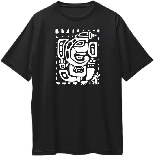 Front view of Vighnaharta Oversized Unisex T-Shirt featuring Lord Ganesha’s image.
