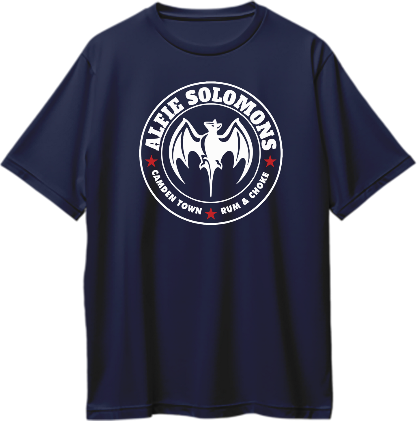 Oversized unisex t-shirt featuring 'Solomons Rum & Choke' design, inspired by Alfie Solomons from Peaky Blinders."