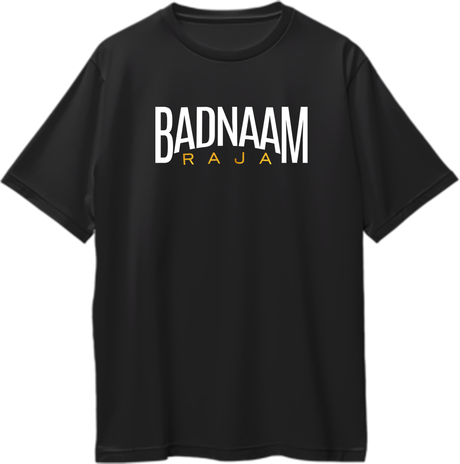 Badnaam Raja King Rocco Oversized Unisex T-Shirt inspired by MTV Hustle's King Rocco, highlighting his international fame and Nick Jonas collaboration.