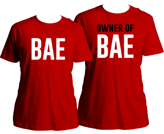 Bae & Owner Of Bae Couple Combo Unisex T-Shirts