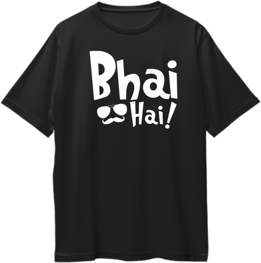 Bhai Hai oversized t‑shirt Rakhi gift for brother