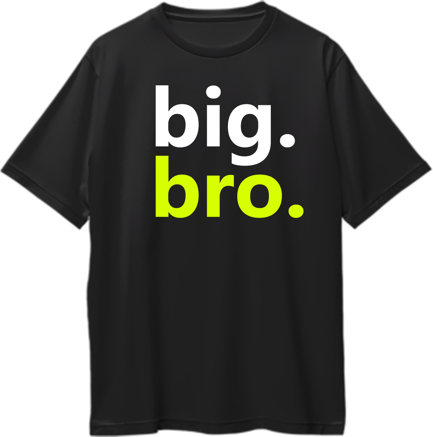 big bro oversized t-shirt black cotton – Rakhi Bhai Dooj birthday gift for brother