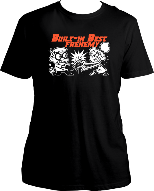 Built-In Best Frenemy Unisex Regular Fit T-Shirt | Funny Rakhi & Bhai Dooj Gift for Siblings