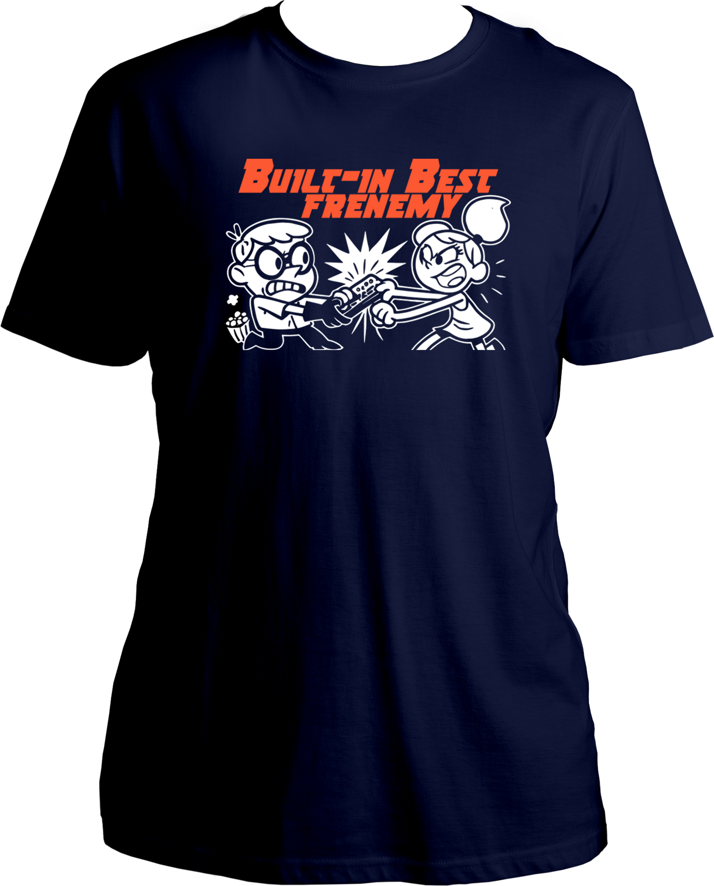 Built-In Best Frenemy Unisex Regular Fit T-Shirt | Funny Rakhi & Bhai Dooj Gift for Siblings