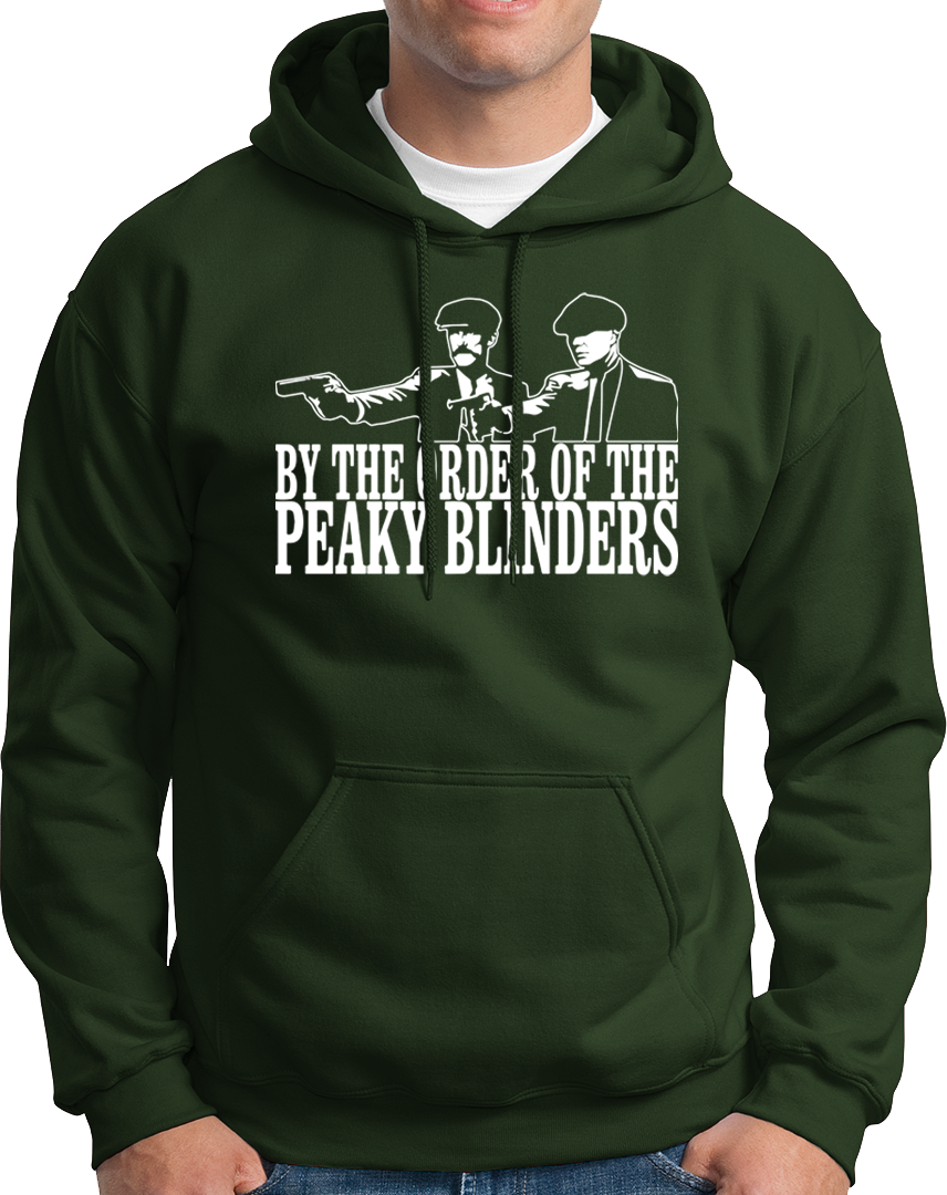 Born & raised in the streets of Birmingham, Thomas Michael Shelby aka "Tommy", started a local gang named Peaky Blinders & their activities included smuggling, land grabs, protection racket and illegal bookmaking. Peaky Blinders, the most feared and powerful local gang who had sewed razor blades into the peaky of their caps Grab this amazing hoodie and show your love to this amazing show.