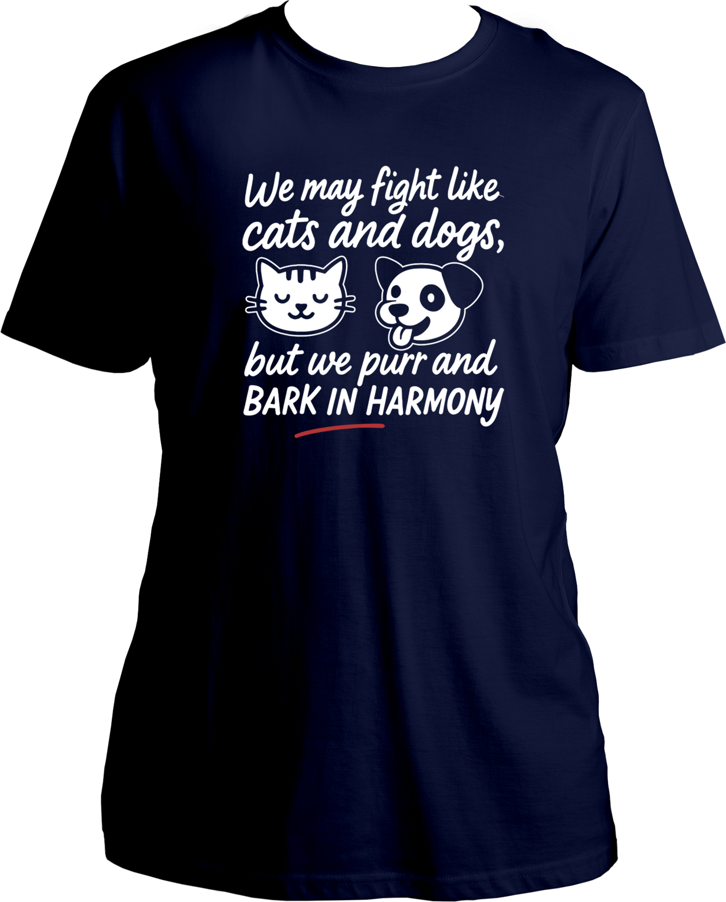 We Fight Like Cats & Dogs Unisex T-Shirt | Funny Rakhi Sibling Gift