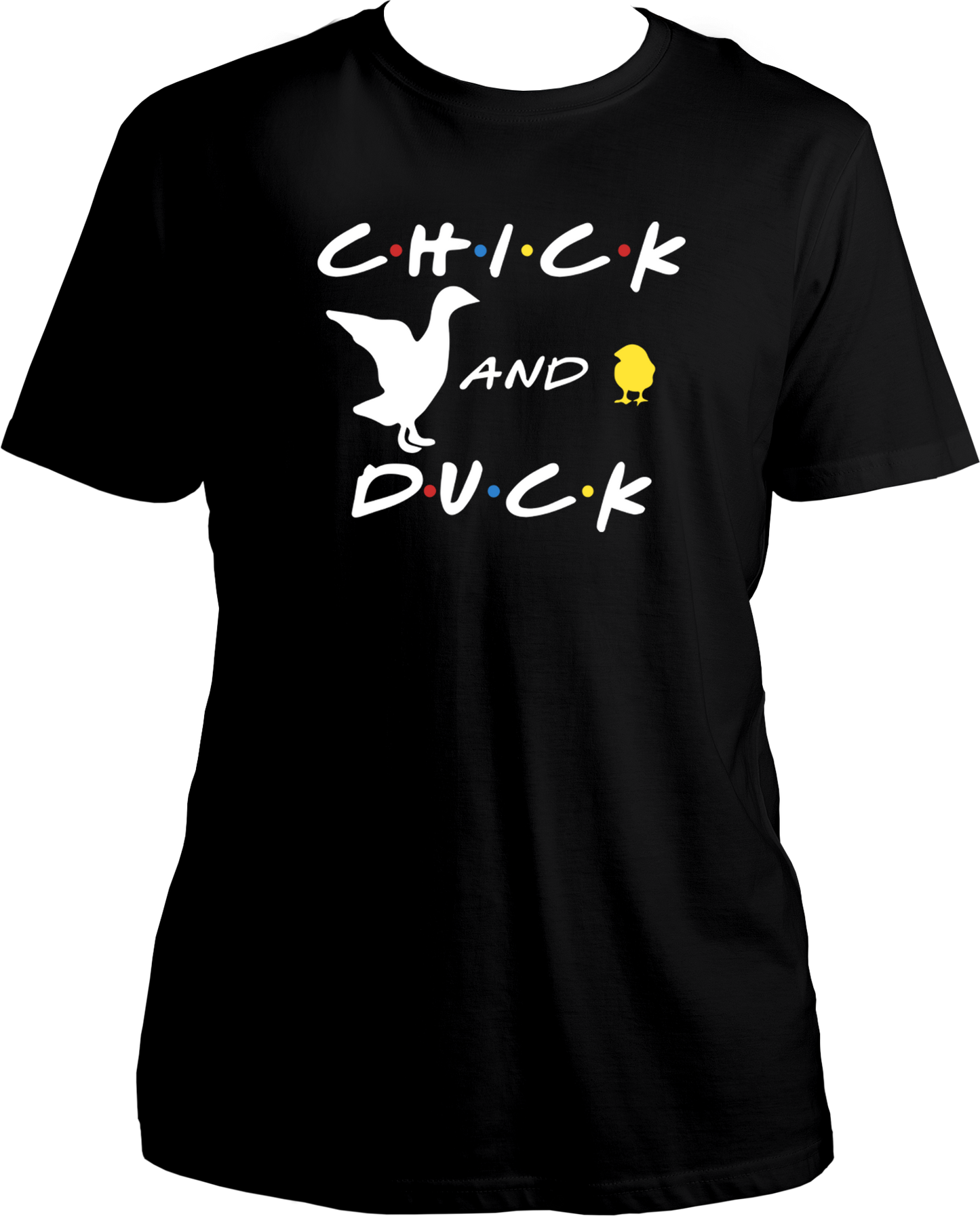 Introducing our exclusive Round Neck Cotton T-Shirts featuring iconic designs inspired by the beloved TV show F.R.I.E.N.D.S, specifically centered around the unforgettable Chick and Duck from Joey's and Chandler's apartment. Dive into the nostalgia of one of the show's most cherished moments with our homage to the episode where Chandler and Joey embark on the hilarious quest to name their feathery friends.