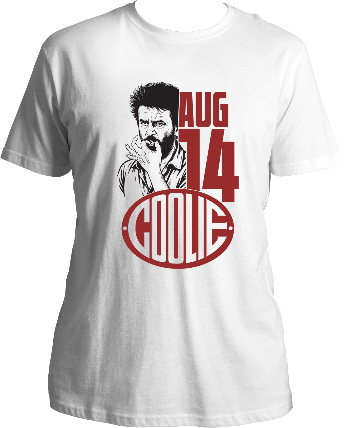 Coolie Aug 14 Unisex T-Shirt – premium cotton graphic tee for movie fans