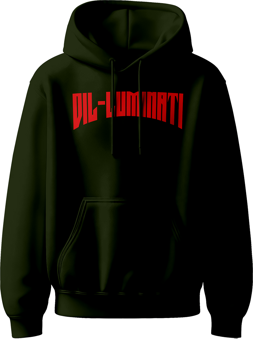Dil-Luminati Diljit Dosanjh Unisex Hoodie with bold "Dil-Luminati" design inspired by Diljit Dosanjh’s 2024 Tour, perfect for his fans and concert-goers.