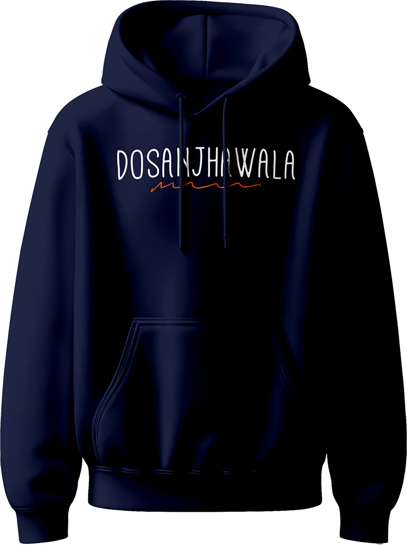 Dosanjhawala Diljit Dosanjh Unisex Hoodie with bold “Dosanjhawala” text, perfect for fans of Diljit’s music and his 2024 Dil-Luminati Tour.