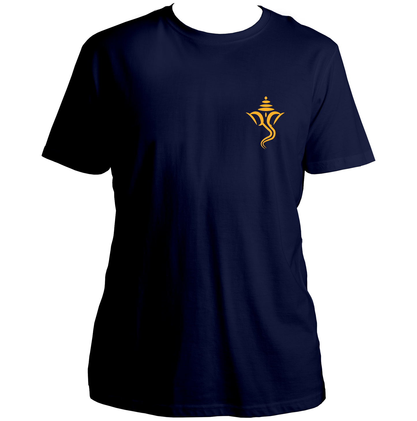 Ganesh Ji navy blue unisex T-shirt with small chest print by Garrari