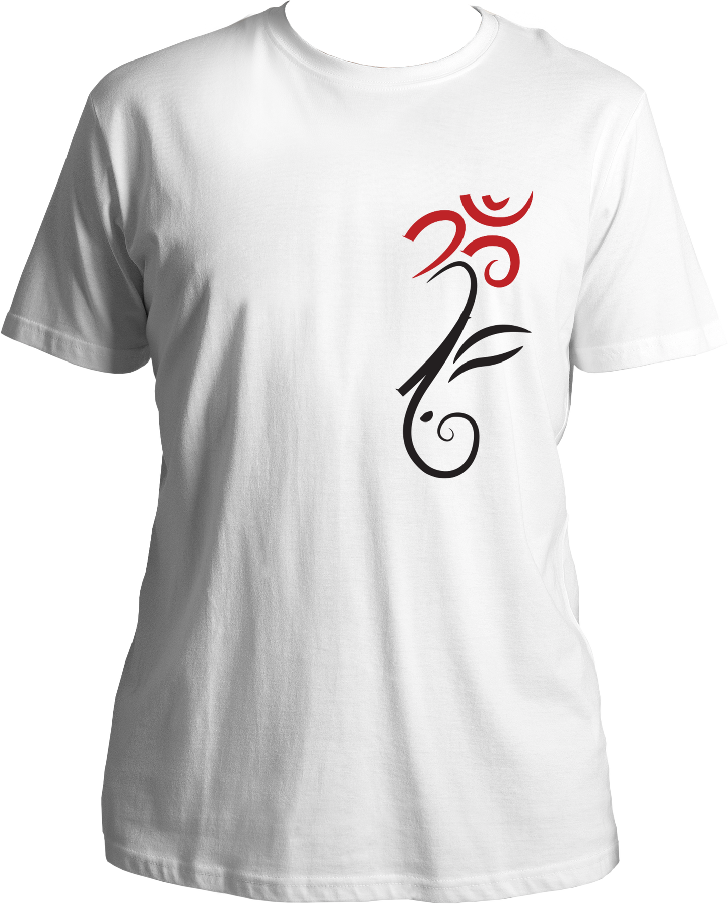 Front view of Om Ganesha Unisex T-Shirt featuring the Om symbol and Lord Ganesha design.