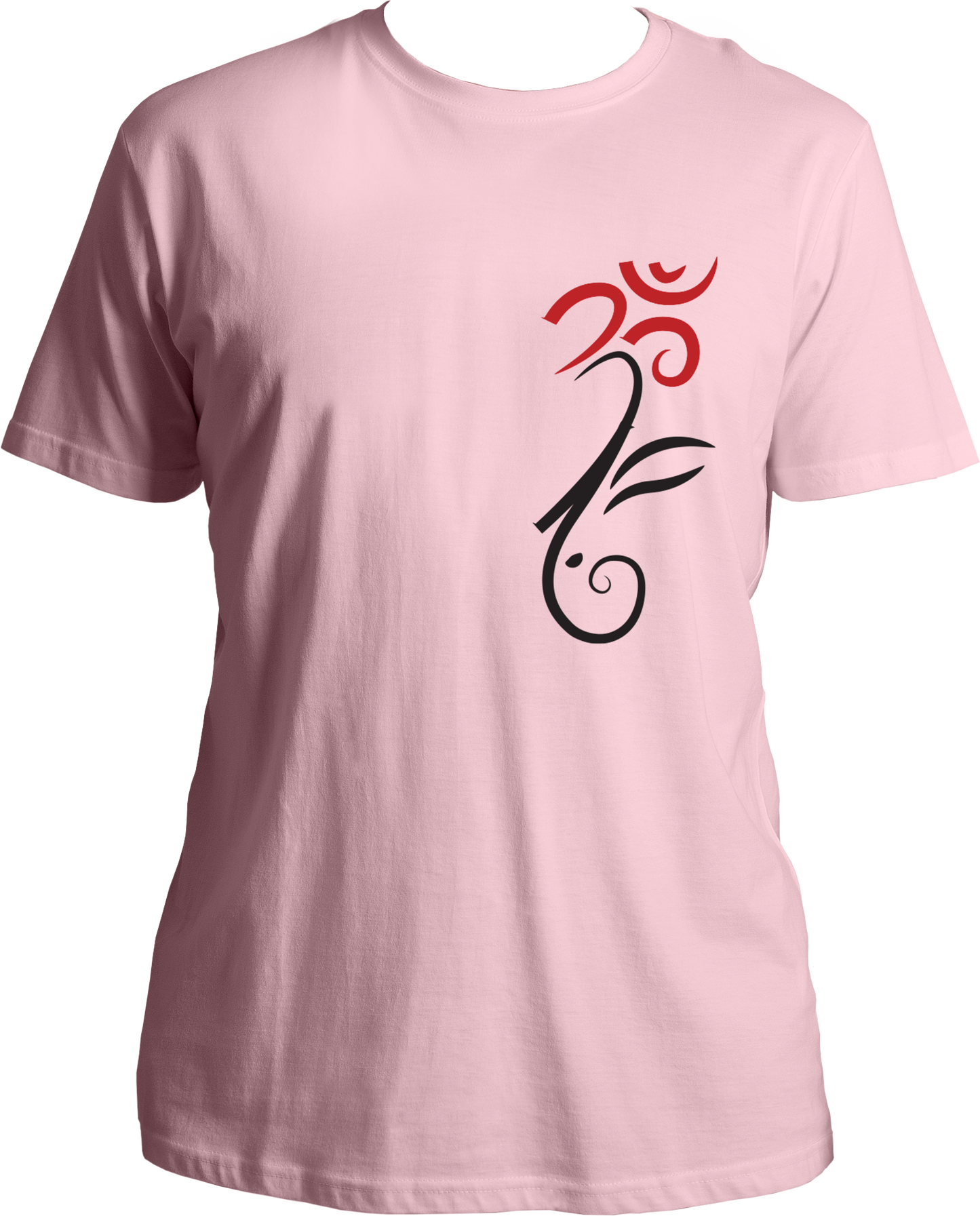Front view of Om Ganesha Unisex T-Shirt featuring the Om symbol and Lord Ganesha design.