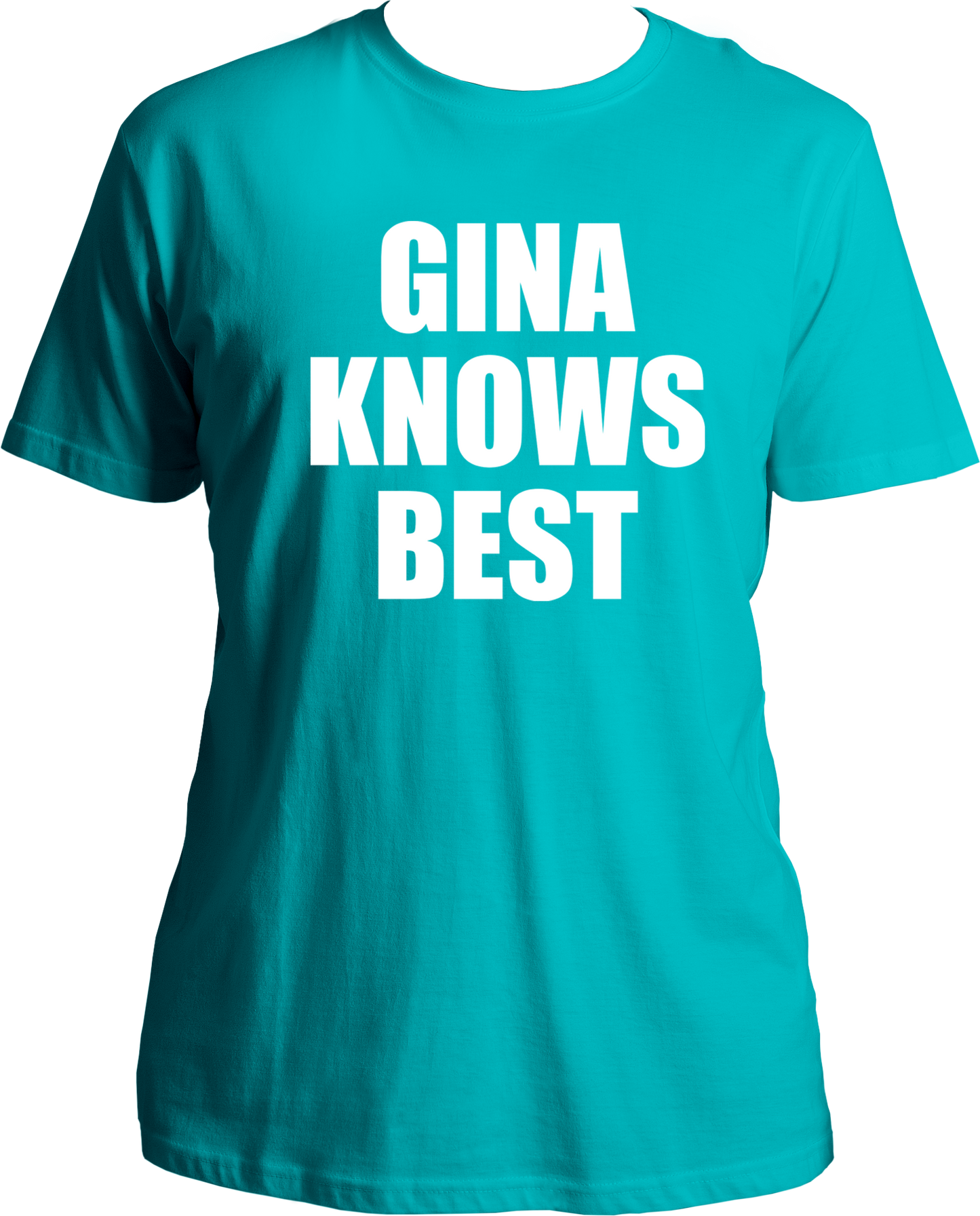 Welcome to our T-shirt universe, where fandom meets fashion! Introducing our Unisex Cotton T-shirt from the TV Shows category, specifically under the Brooklyn Nine-Nine subcategory. Get ready to flaunt your love for the show with our hilarious "Gina Knows Everything" print!