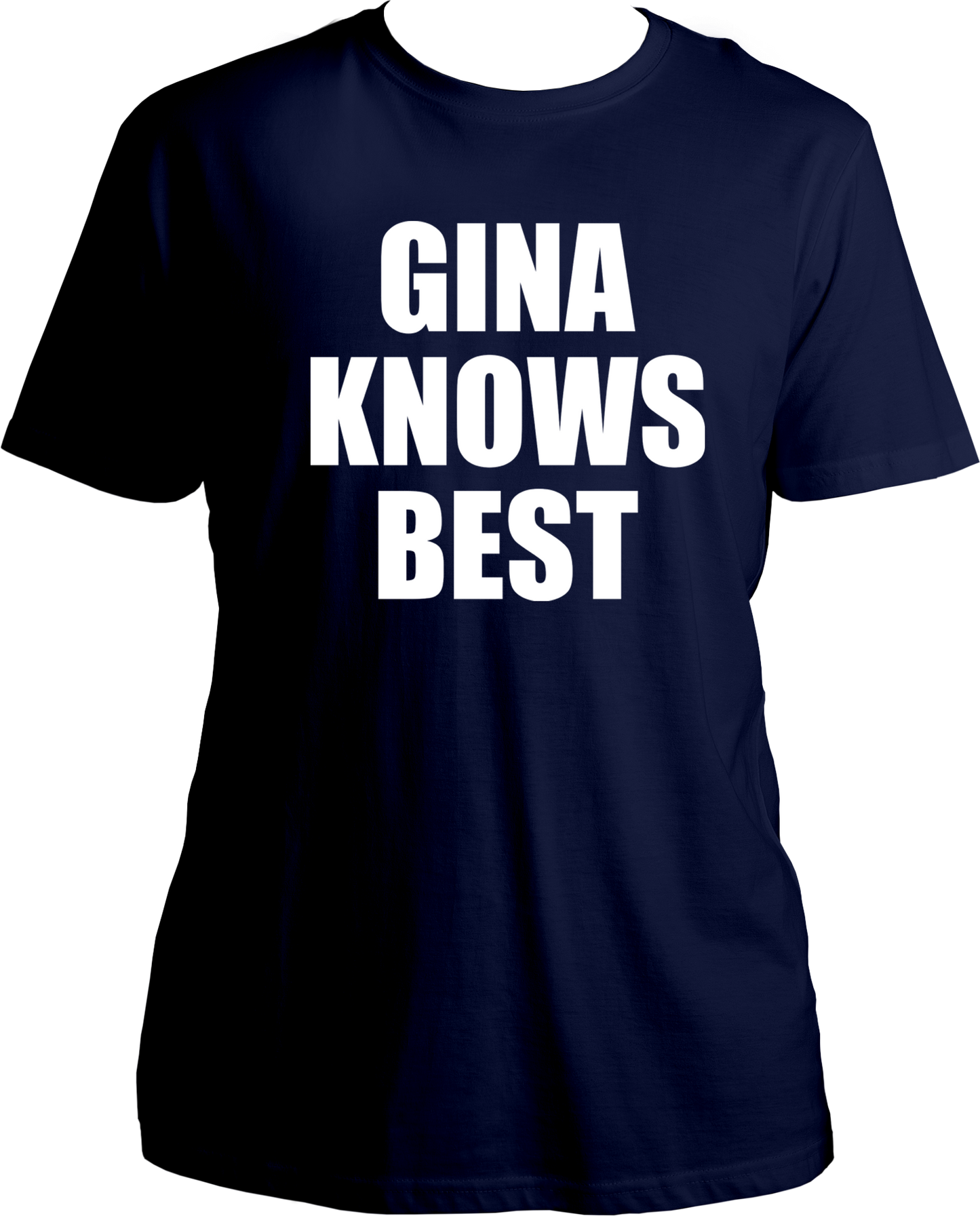 Welcome to our T-shirt universe, where fandom meets fashion! Introducing our Unisex Cotton T-shirt from the TV Shows category, specifically under the Brooklyn Nine-Nine subcategory. Get ready to flaunt your love for the show with our hilarious "Gina Knows Everything" print!