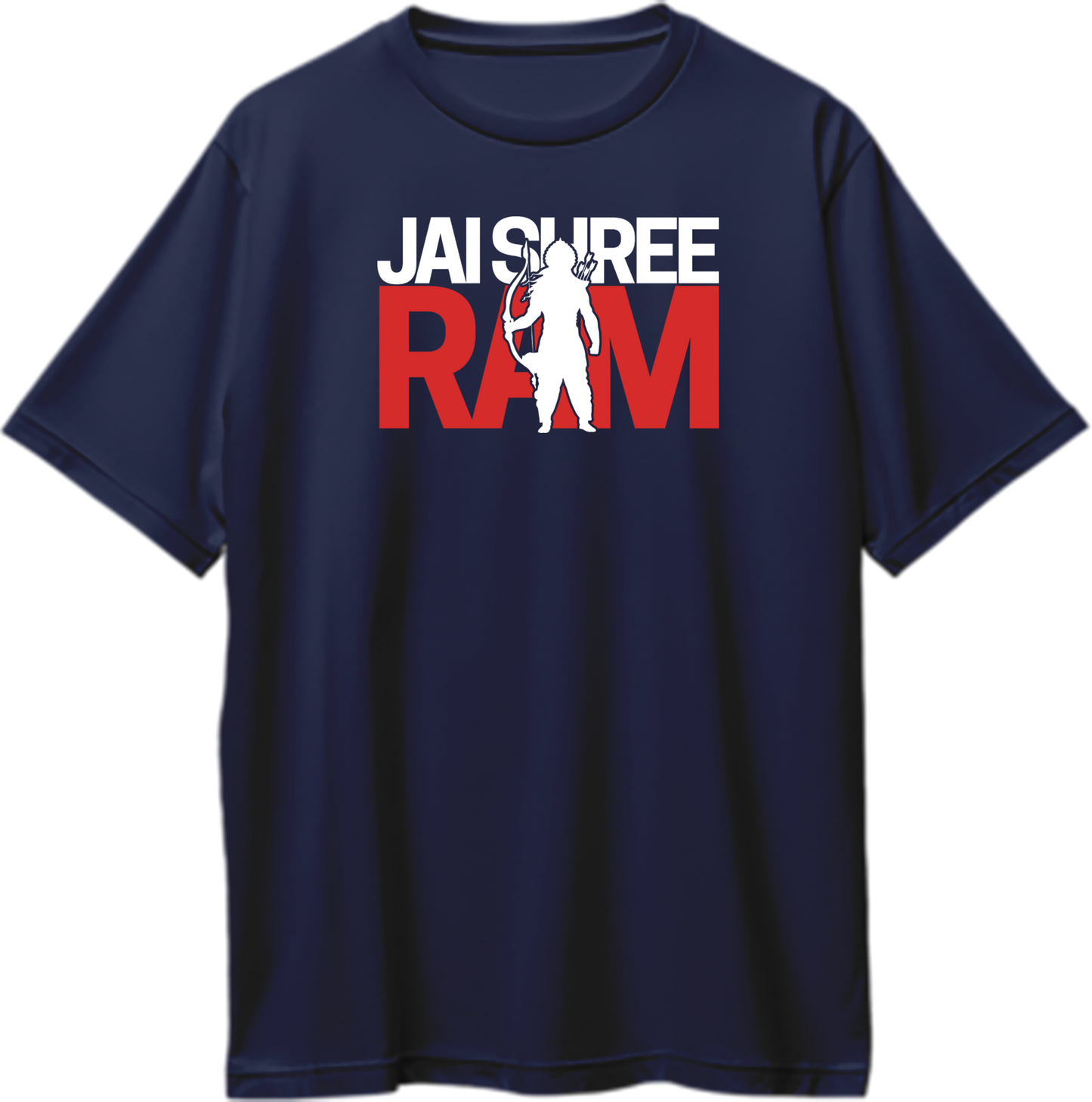 Jai Shree Ram oversized unisex t-shirt featuring bold and divine design for Ram Bhakts and devotees of Shri Ram.
