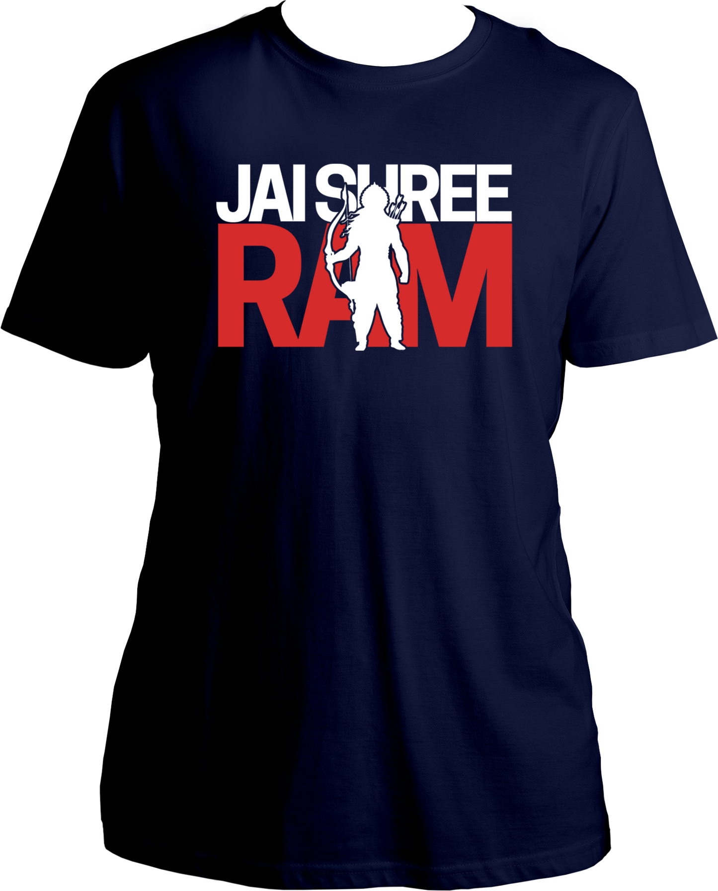 "Feel closer to Bhagwan Shree Ram with our Jai Shree Ram Unisex Cotton T-Shirts. Be a part of the welcoming at Ram Mandir in Ayodhya and devote yourself to Pabhu Ram. Show your love for Shree Ram with this comfortable and stylish t-shirt."
