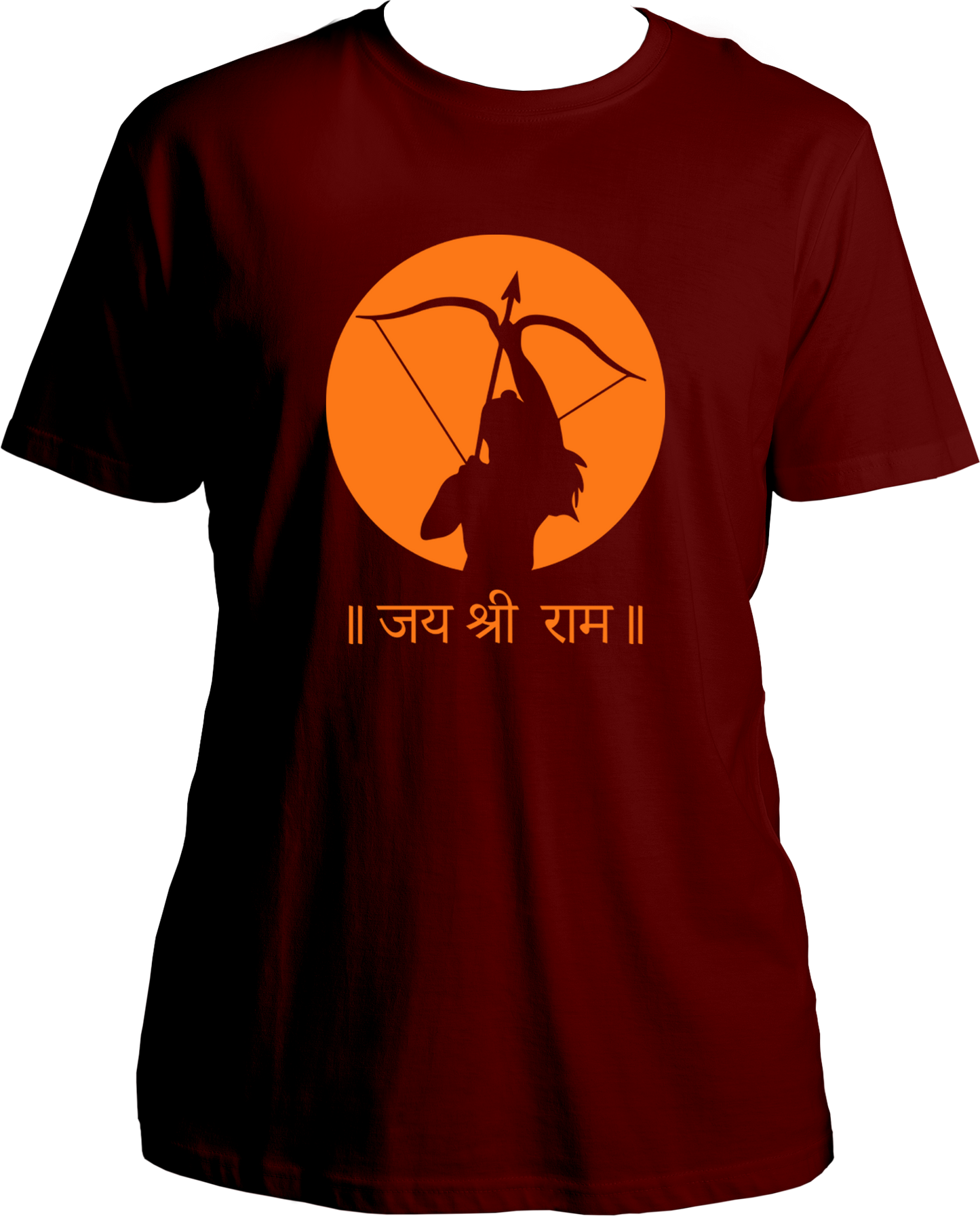 "Color yourself in devotion with our Jai Shree Ram unisex T-Shirts. Celebrate the return of Bhagwan Ram in Ayodhya ji with this playful nod to devotion. Perfect for all Shree Ram devotees, this t-shirt invites you to devote yourself to Prabhu Shree Ram. Jai Shree Ram!"