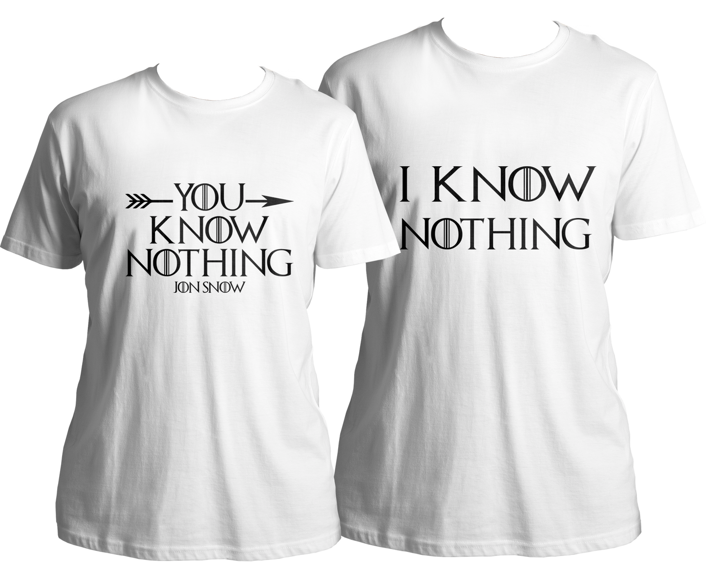 Know Nothing Couple Combo Unisex T-Shirts
