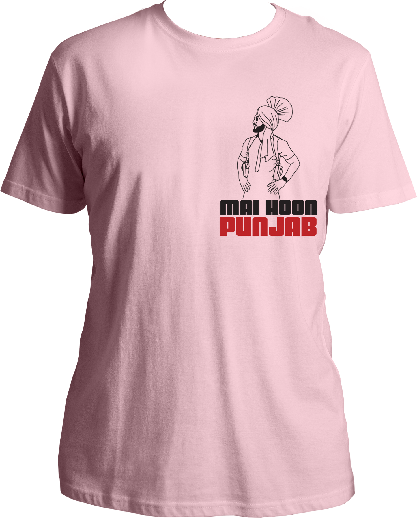 Mai Hoon Punjab Diljit Dosanjh Unisex T-Shirt featuring a bold statement about Punjabi pride, inspired by Diljit Dosanjh’s Dil-Luminati Concert Tour.
