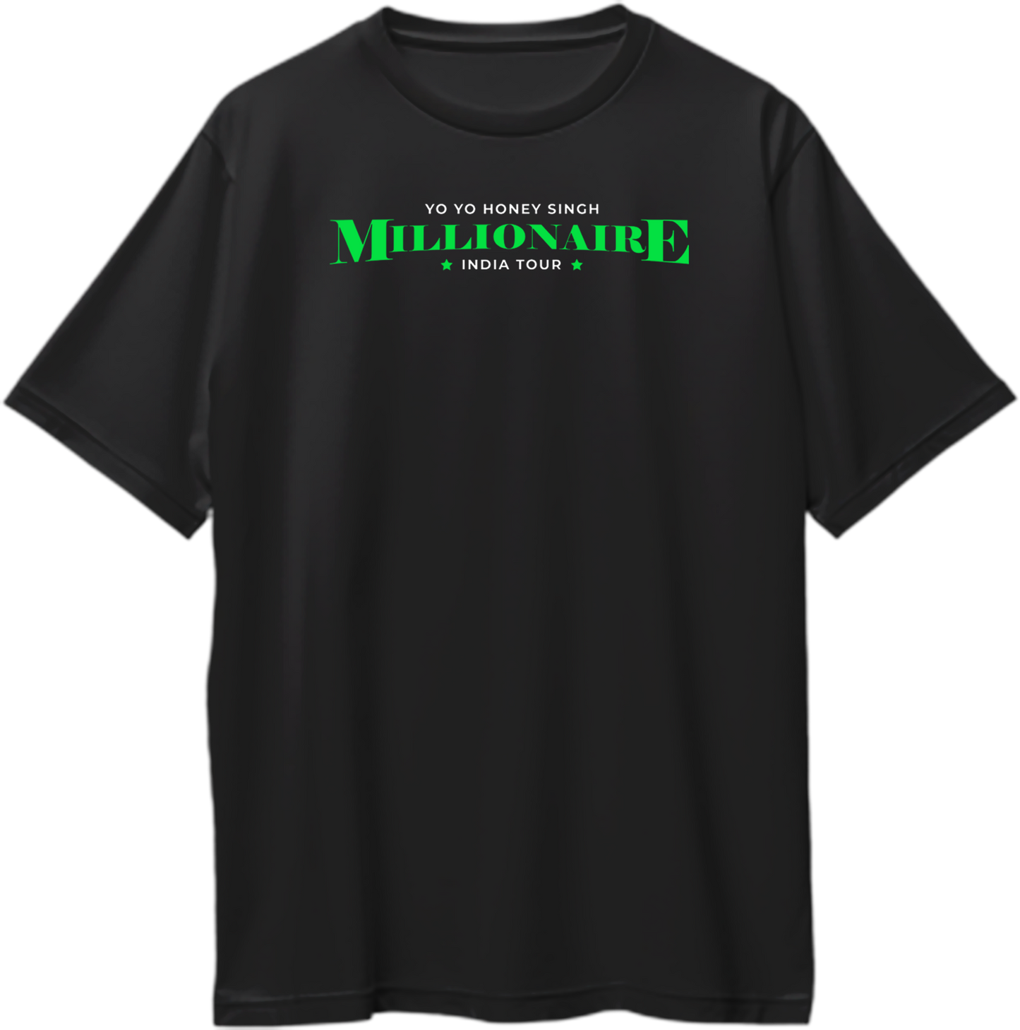 Millionaire Yo Yo Honey Singh Tour Oversized Unisex T-Shirt – Premium oversized hip-hop streetwear for true fans. Available now on Garrari.com!