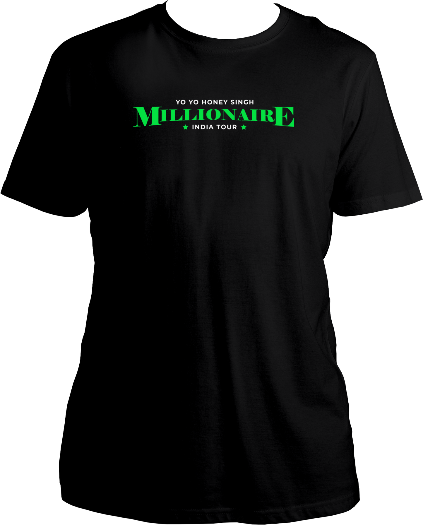Millionaire Yo Yo Honey Singh Tour Unisex T-Shirt – High-quality fan merch celebrating the success & legacy of Yo Yo Honey Singh. Available on Garrari.com!
