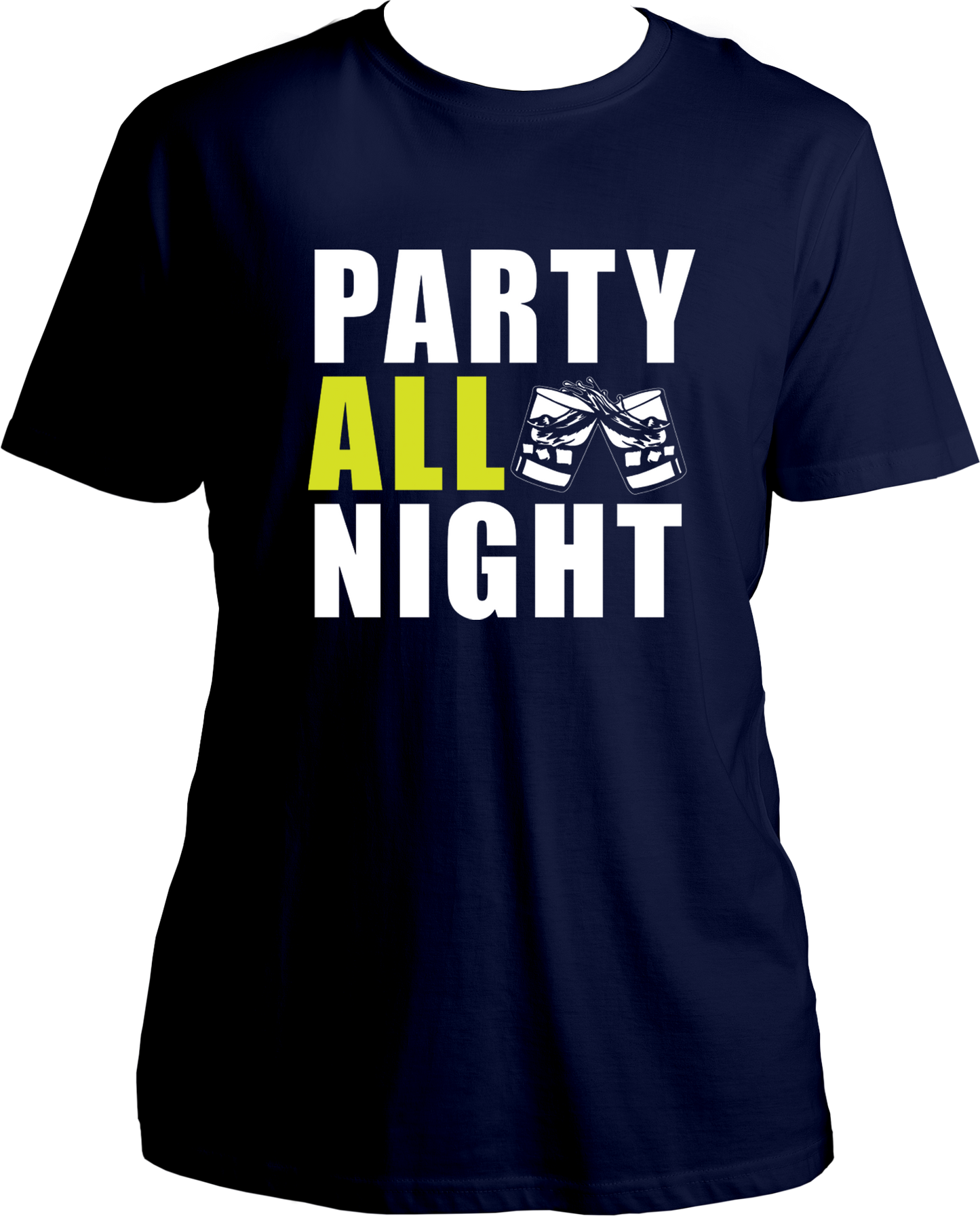 Party All Night unisex T-shirt – premium Yo Yo Honey Singh fan merch for concerts, clubbing & music festivals, available on Garrari.com.