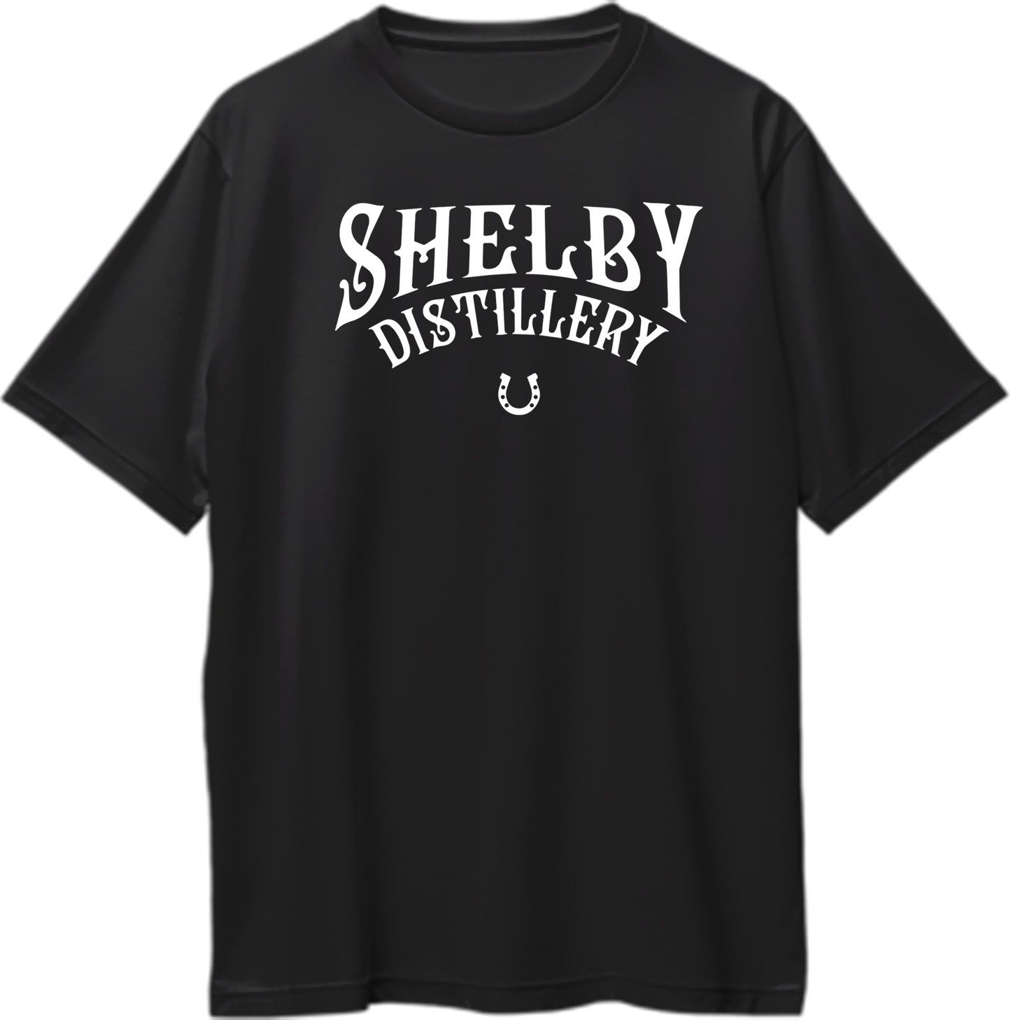 Oversized unisex t-shirt featuring Shelby Distillery and Thomas Shelby design, inspired by Peaky Blinders.