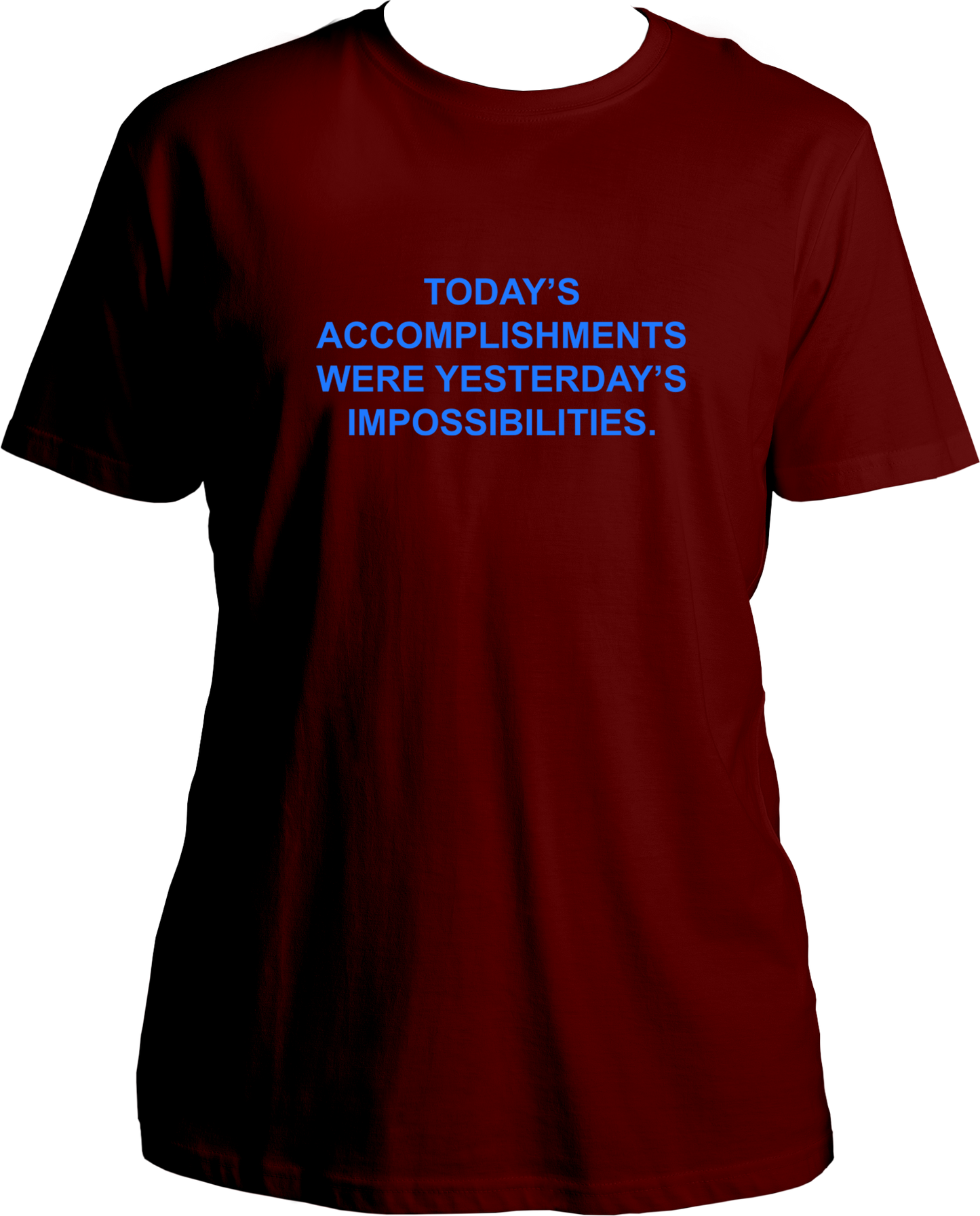 This unisex T-shirt from Garrari celebrates the power of possibility, with an English quote that serves as an inspirational reminder of how far you can go. Crafted from quality cotton fabric, the shirt has a comfortable fit that you can easily incorporate into your everyday wardrobe.