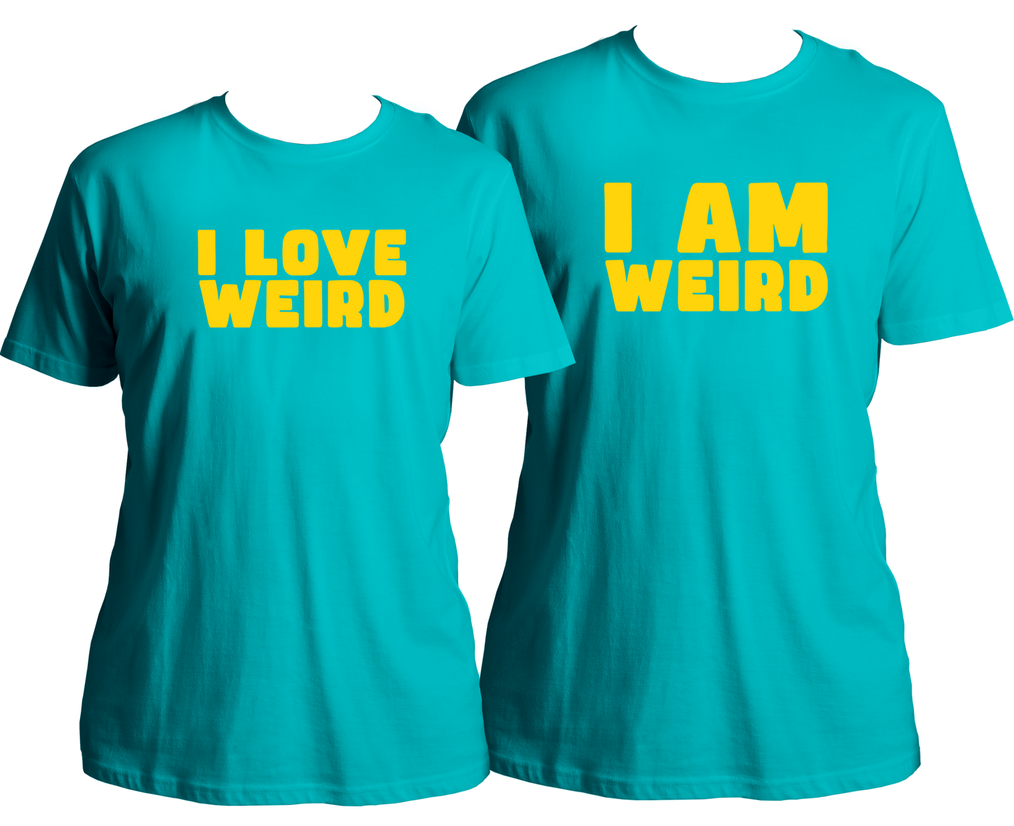 Celebrate love with our Weird Combo Unisex T-Shirts! Made for the best couples, these shirts are perfect for Valentine's Day or any special occasion. With quirky designs featuring cupids and the phrase "I love weird", these shirts are a fun and unique way to show your love for each other.