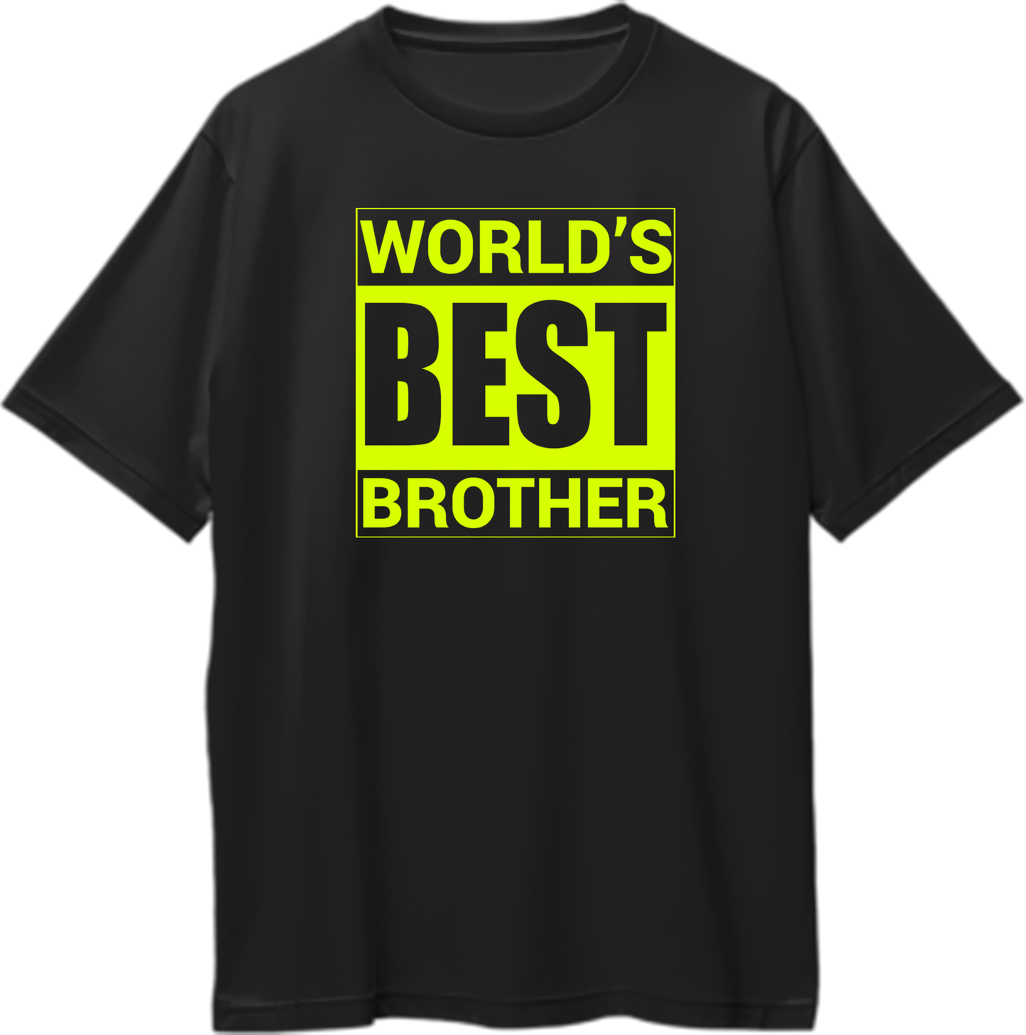 World’s Best Brother oversized t-shirt black for Rakhi gift
