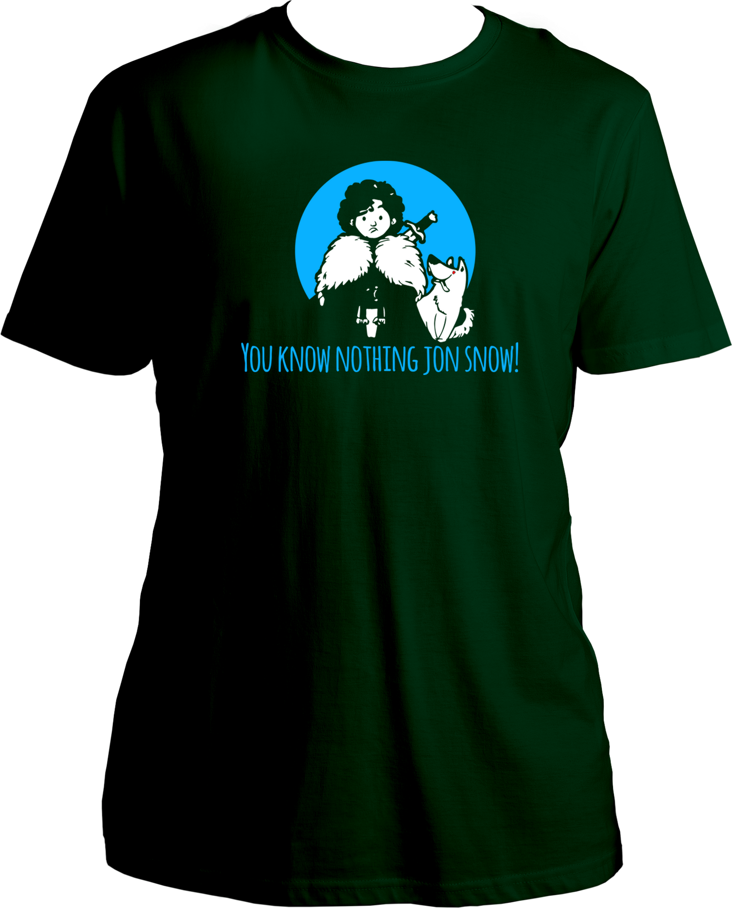 This You Know Nothing Jon Snow Unisex T-Shirt celebrates the iconic dialogue from the hit series and its unforgettable characters. Engage in the captivating war drama by wearing your favorite show with a touch of elegance, sophistication, and exclusivity. Perfect for fans of the show!