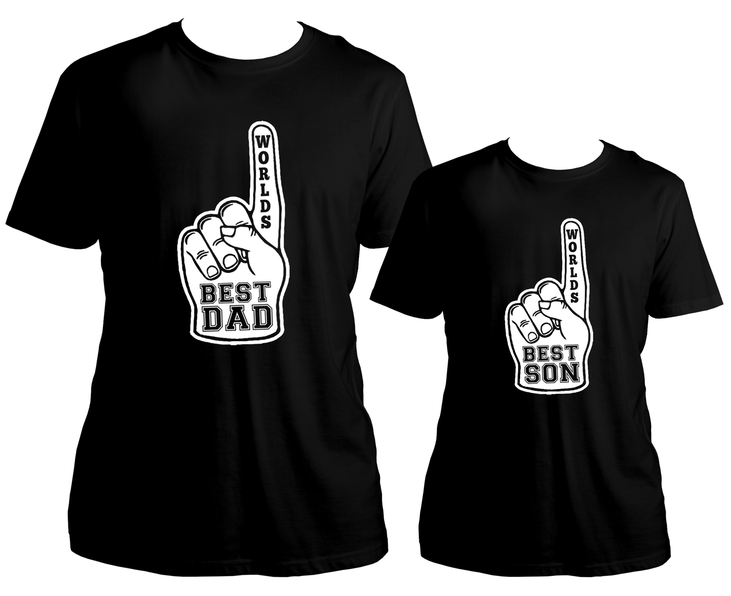 World's Best Dad - World's Best Son Unisex T-Shirt Combo