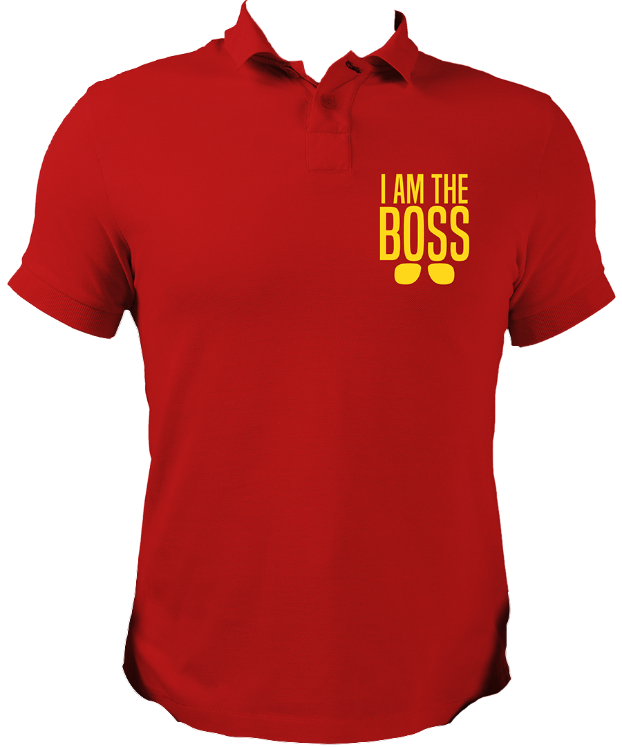I am the boss Collar Neck Polo T-Shirt form garrari