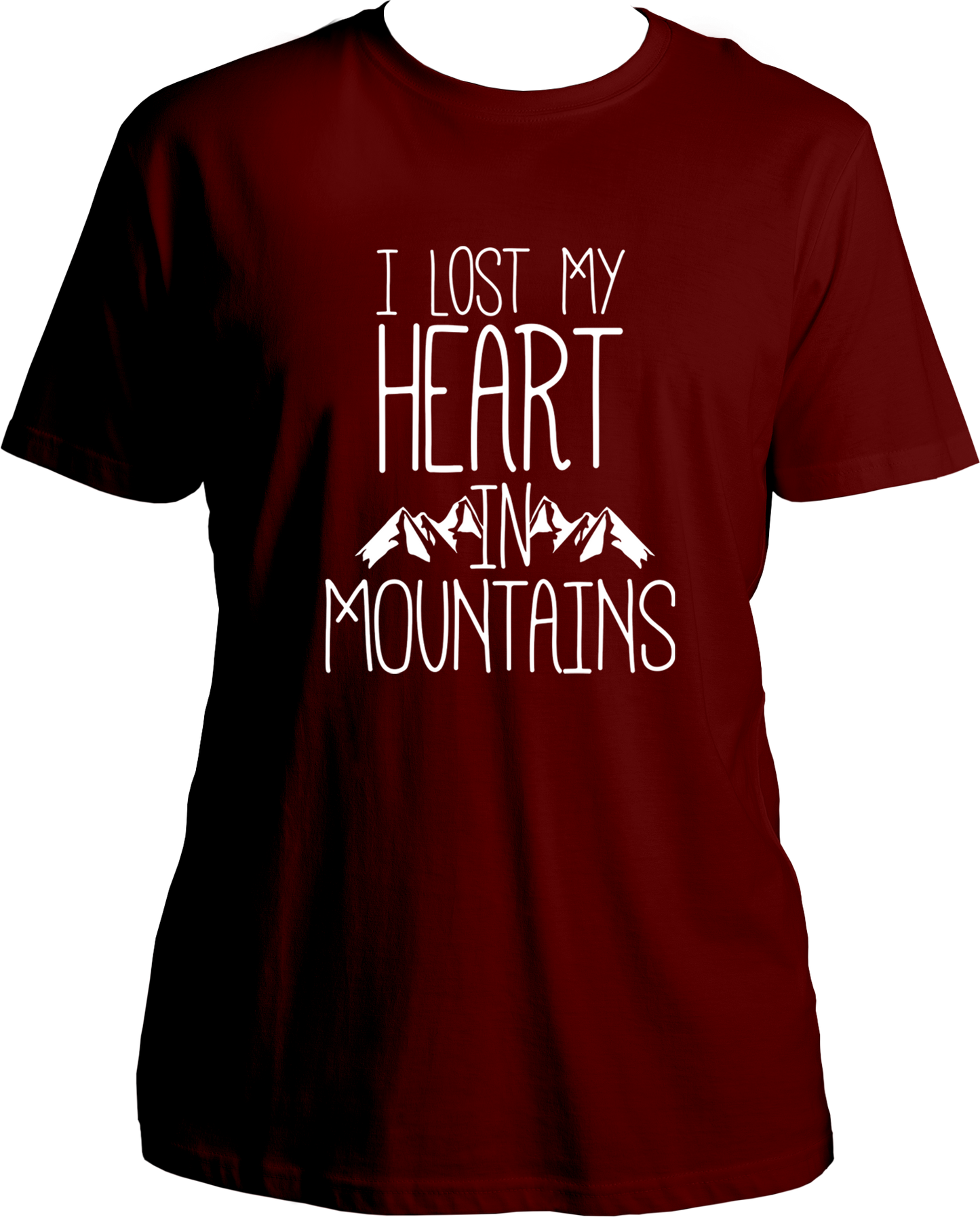 I Lost My Heart in Mountains Unisex Round Neck Cotton T-Shirt from Garrari.
