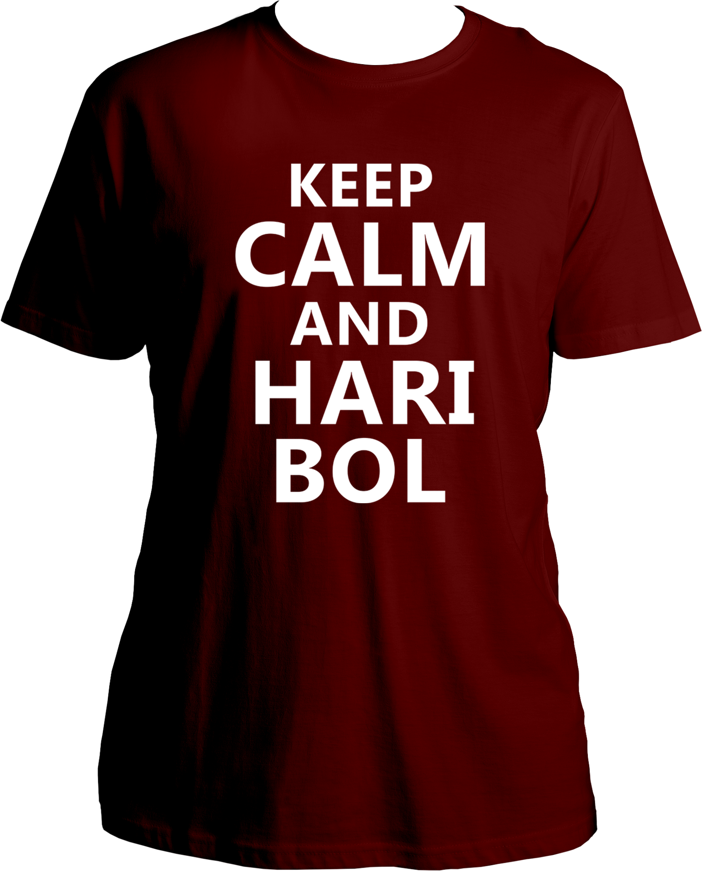 Keep Calm and Hari Bol. Wear this amazing Bhagwan Krishna t-shirt if you love Krishna. Radhe Radhe!