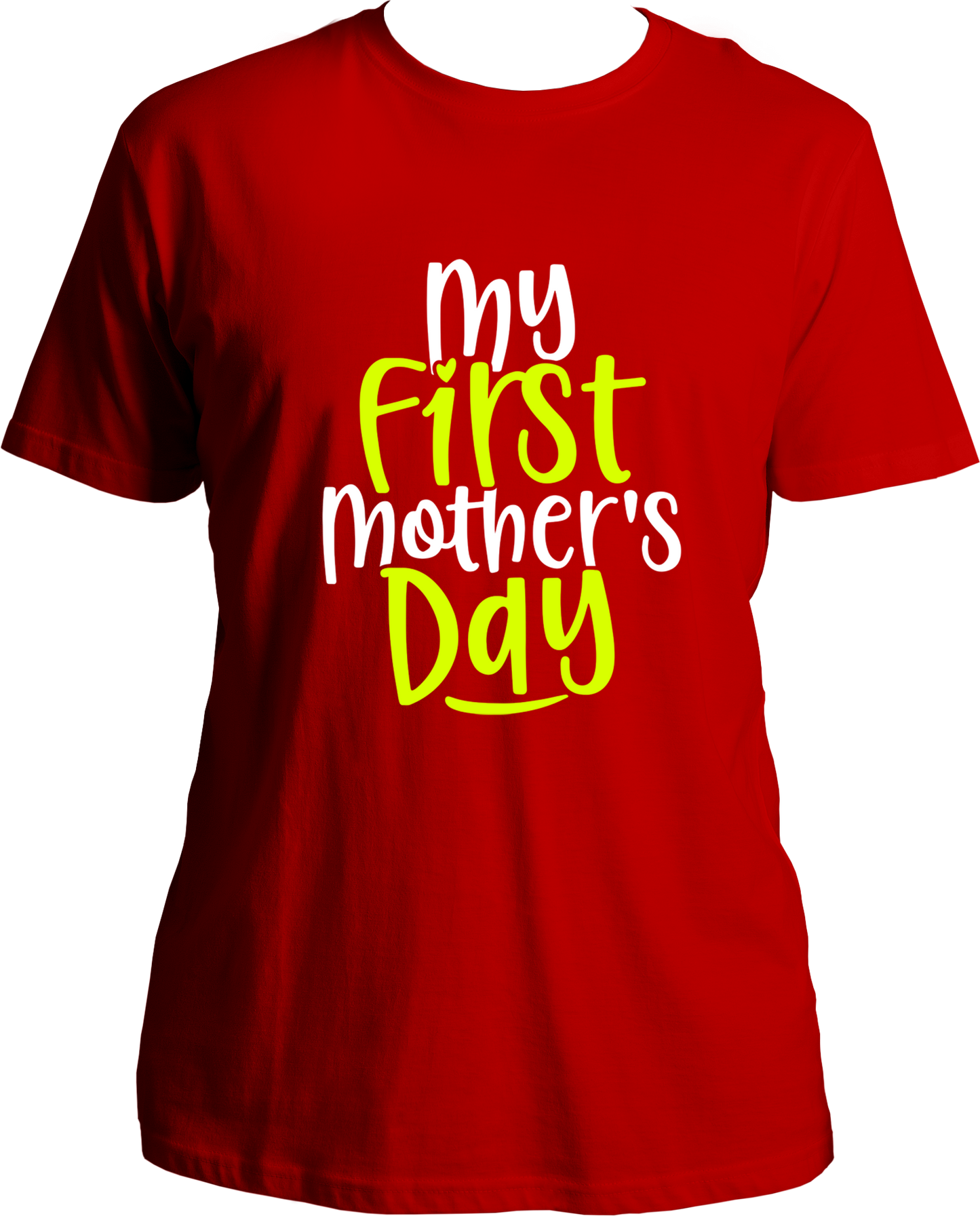 Celebrate your first Mother's Day with a special gift! Make the day special with one of our unique t-shirts, designed specifically for moms celebrating their inaugural Mother's Day. Give a personalized touch and make your first Mother's Day a memorable one. Each t-shirt is crafted with comfort and quality in mind, featuring soft, breathable materials for maximum comfort. These t-shirts are sure to make the perfect statement on the big day.