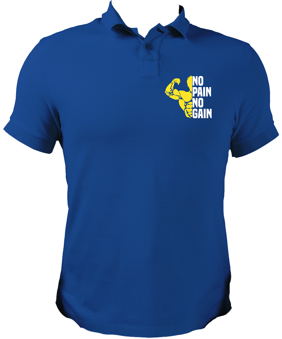 No Pain No Gain Unisex Polo