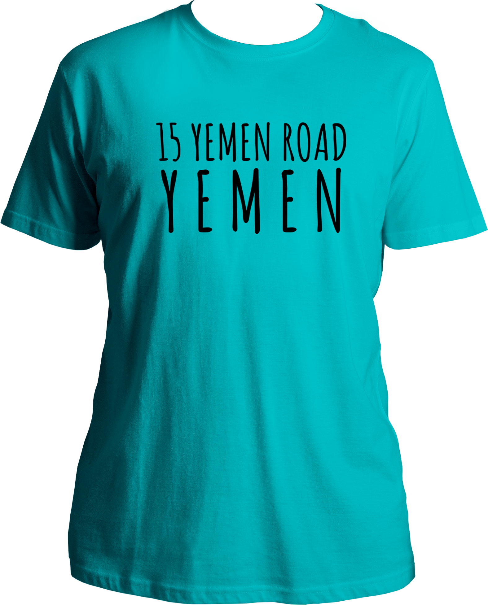 Welcome to our T-shirt haven, where nostalgia meets style! Introducing our Round Neck T-shirt under the TV Shows category, paying homage to the iconic sitcom, F.R.I.E.N.D.S. Get ready to relive the laughter with our "15 Yemen Road Yemen" tee, inspired by that hilarious Chandler moment that still has fans in stitches.