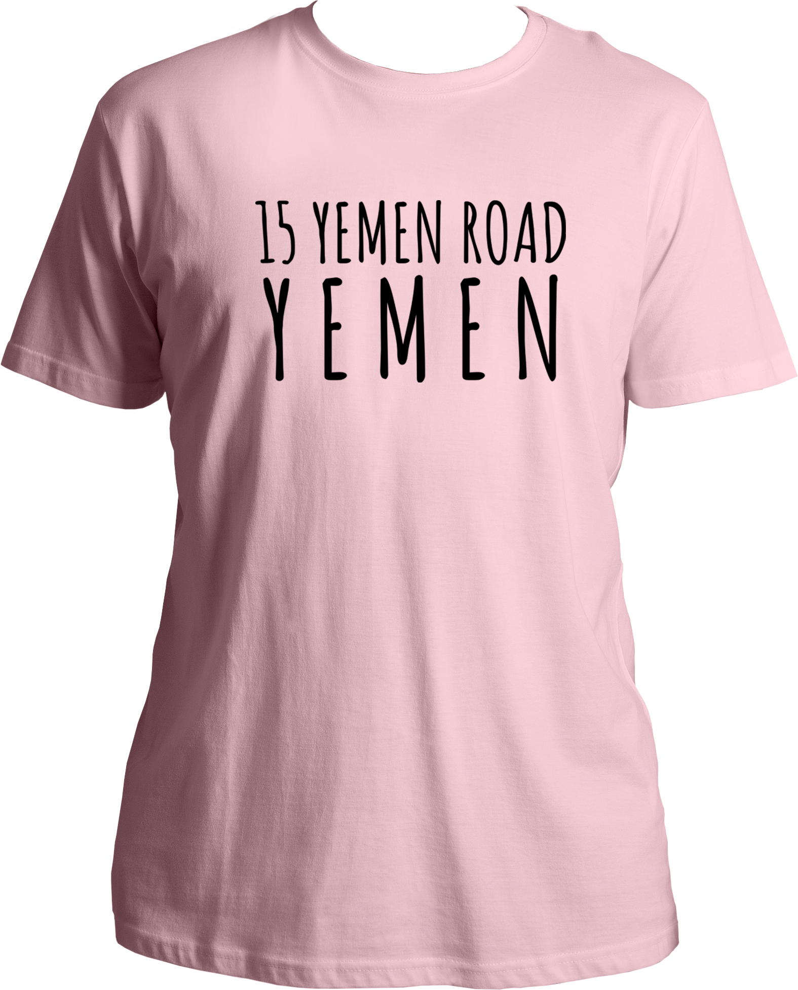 Welcome to our T-shirt haven, where nostalgia meets style! Introducing our Round Neck T-shirt under the TV Shows category, paying homage to the iconic sitcom, F.R.I.E.N.D.S. Get ready to relive the laughter with our "15 Yemen Road Yemen" tee, inspired by that hilarious Chandler moment that still has fans in stitches.