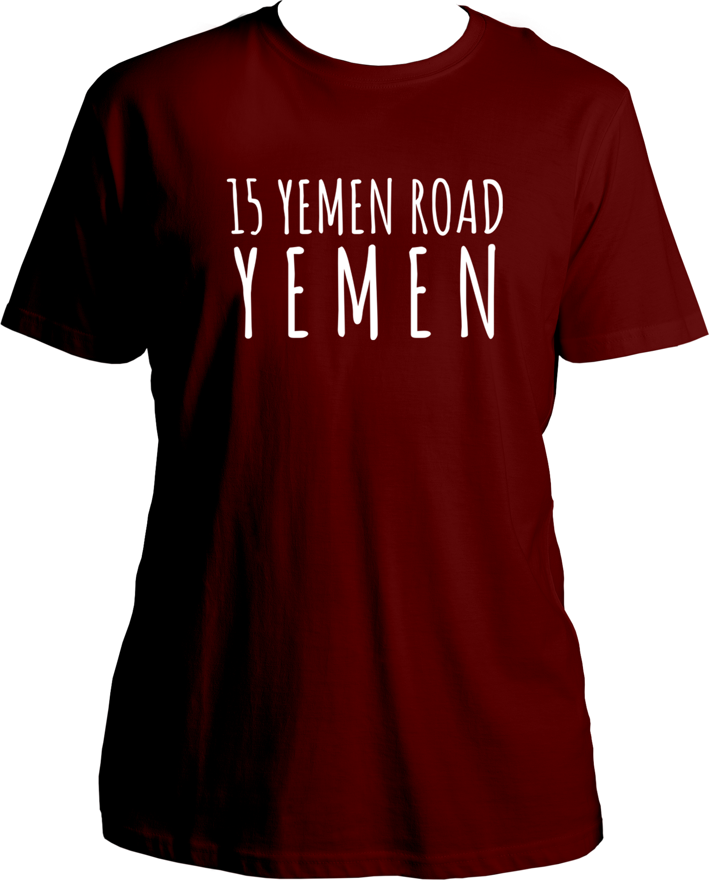 Welcome to our T-shirt haven, where nostalgia meets style! Introducing our Round Neck T-shirt under the TV Shows category, paying homage to the iconic sitcom, F.R.I.E.N.D.S. Get ready to relive the laughter with our "15 Yemen Road Yemen" tee, inspired by that hilarious Chandler moment that still has fans in stitches.