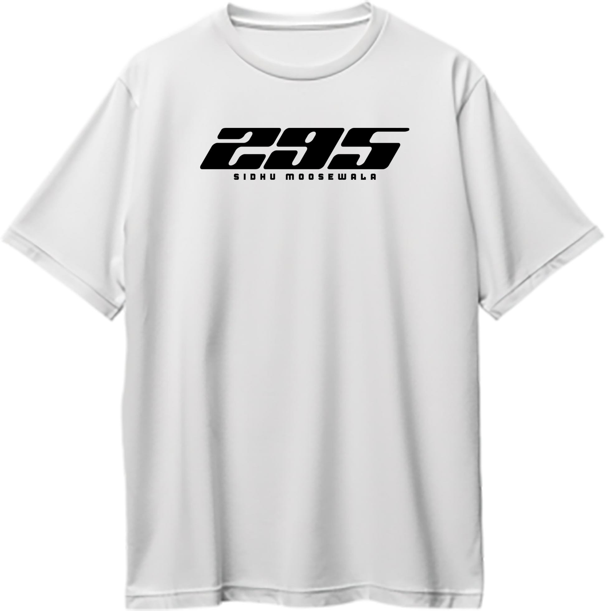 295 moosewala inspired oversized wihte t shirt punjabi fan streetwear