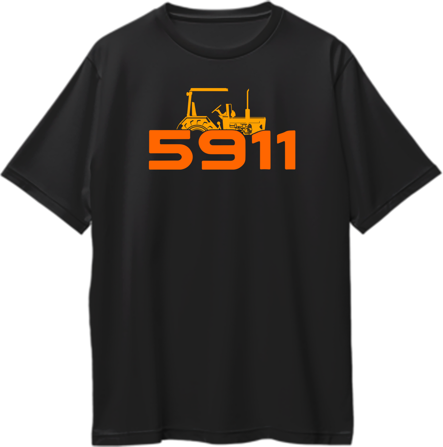 "Front view of 5911 Sidhu Moose Wala oversized unisex t-shirt featuring bold graphic."