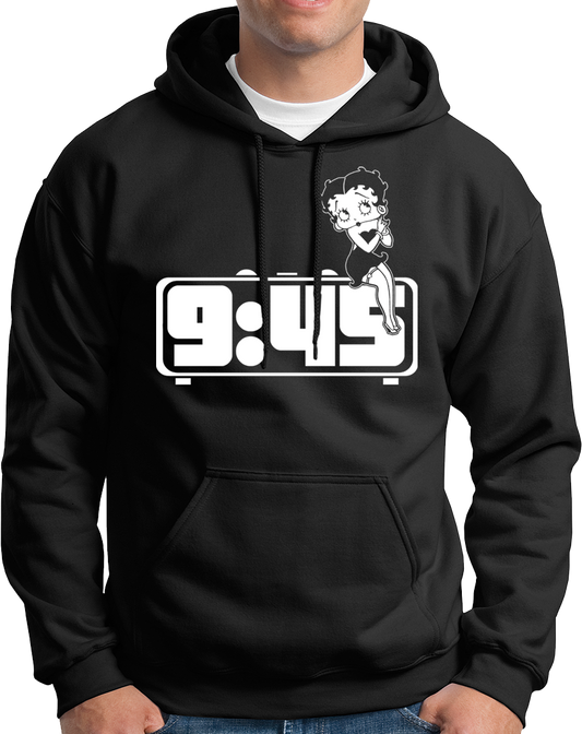 "Get your punjabi vibes on with the 9:45 unisex hoodie! Stay cozy and warm this winter while enjoying your favorite songs. Made with the best quality material and at a great price, this hoodie is perfect for all the song lovers out there. Don't miss out on the famous 9:45 song (and hoodie)!"