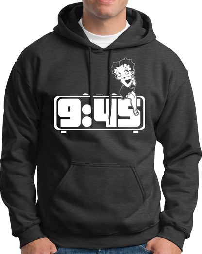 "Get your punjabi vibes on with the 9:45 unisex hoodie! Stay cozy and warm this winter while enjoying your favorite songs. Made with the best quality material and at a great price, this hoodie is perfect for all the song lovers out there. Don't miss out on the famous 9:45 song (and hoodie)!"