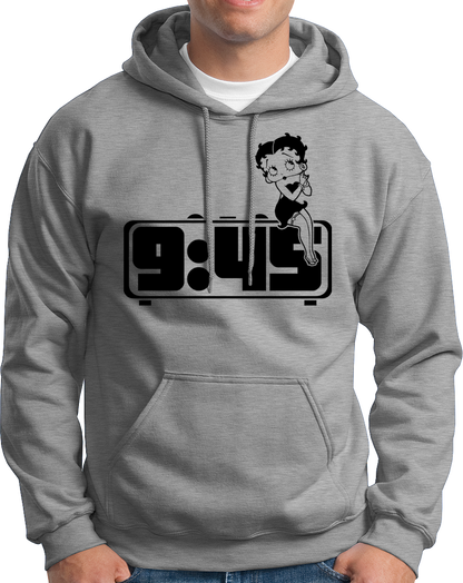 "Get your punjabi vibes on with the 9:45 unisex hoodie! Stay cozy and warm this winter while enjoying your favorite songs. Made with the best quality material and at a great price, this hoodie is perfect for all the song lovers out there. Don't miss out on the famous 9:45 song (and hoodie)!"