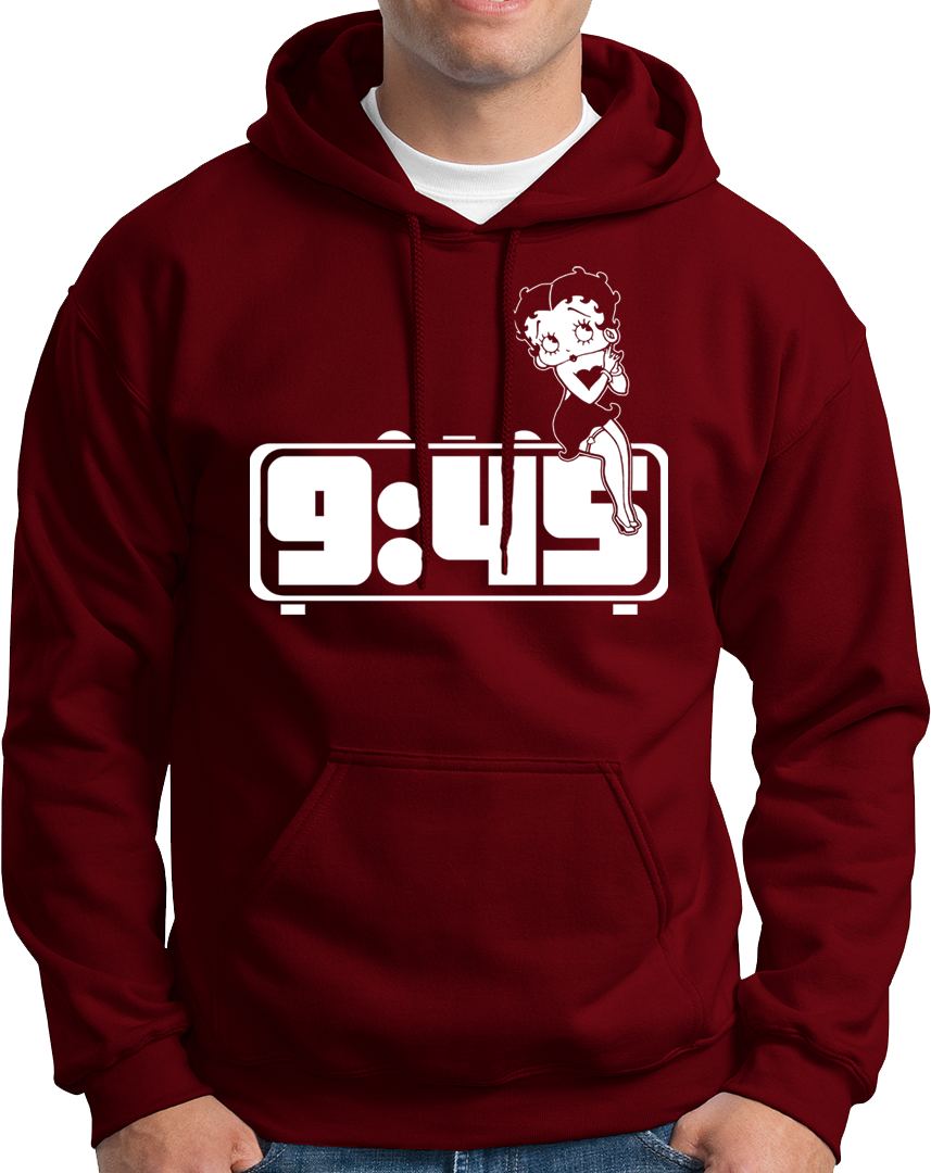 "Get your punjabi vibes on with the 9:45 unisex hoodie! Stay cozy and warm this winter while enjoying your favorite songs. Made with the best quality material and at a great price, this hoodie is perfect for all the song lovers out there. Don't miss out on the famous 9:45 song (and hoodie)!"