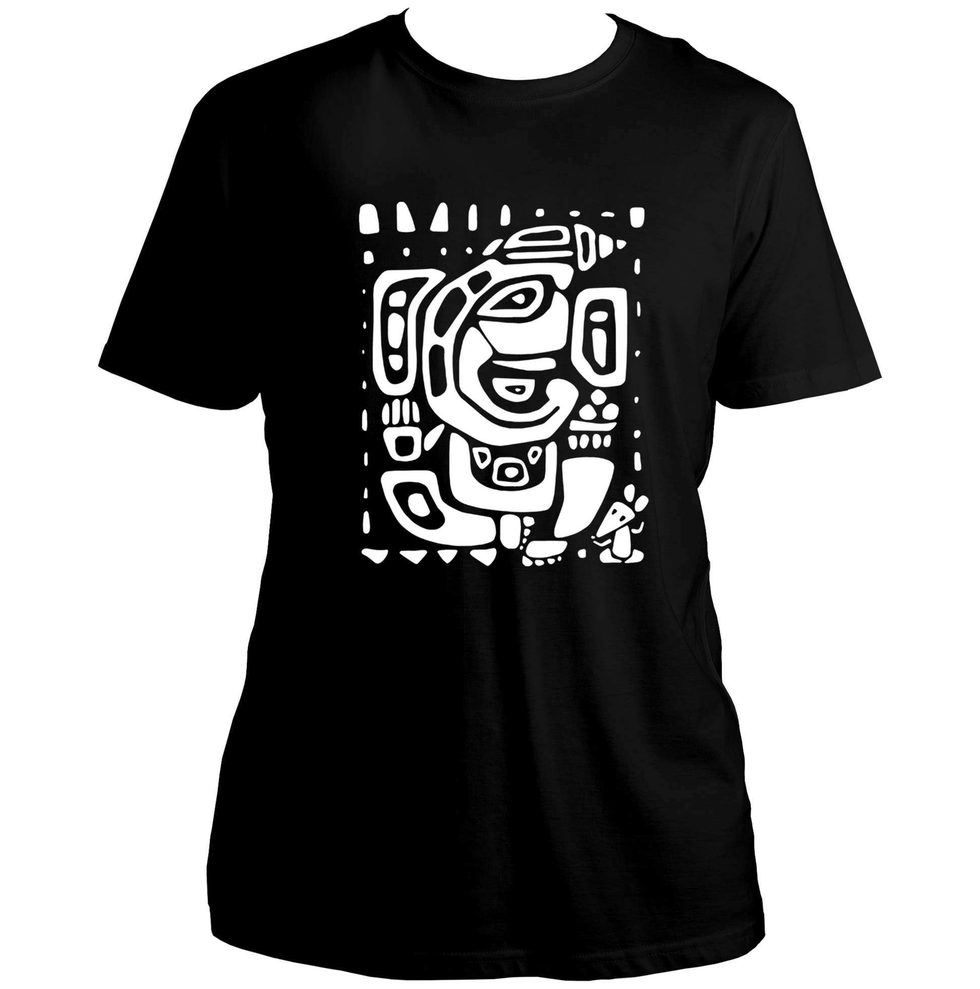 Vighnaharta Ganpati black unisex T-shirt with abstract Ganesha artwork by Garrari