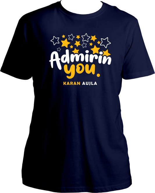 Admirin' You Karan Aujla T-Shirt with a sleek design, ideal for concerts and fans of Punjabi music.