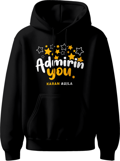 Admirin' You Karan Aujla Unisex Hoodie with bold design inspired by Karan Aujla’s hit track, perfect for concerts and fans of Punjabi music.
